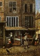 Street Scene with Bakery